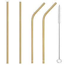 10.5" Gold Wholesale Stainless Steel Straws